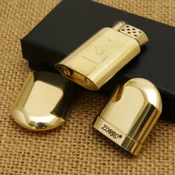 ZORRO Retro Brass Mini Ultra-thin Windproof Kerosine Lighter Grinding Wheel Metal Outdoor Waterproof Portable Lighters Smoking