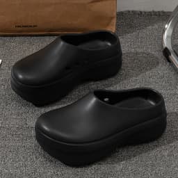 Women's Slippers Minimalist Non Slip Platform 5CM Thick Chef Shoes Men Indoor Outdoor Beach Garden Fashion Couple Sandals