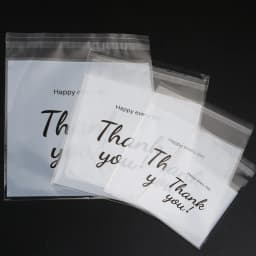 100pcs/lot 4 Sizes Thank You Printed OPP Self-sealing Bags Small Gift Bags For Candy Jewelry Display Packaging Party Decoration