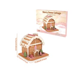 8 Style Christmas Castle Building 3D Puzzle Model X'max House Architecture Construction Jigsaw Puzzles Toys Kids Christmas Gift