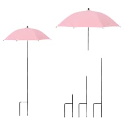 Plant Umbrella Height Adjustable With Stake Garden Shade Protect Plants From Sun For Potted Plants Flower Beds For Outdoor Plant