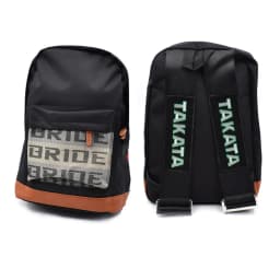 JDM Style Takata Backpack Racing Safety Belt Modified Dual Shoulder Travel Bag Street Trend Soft Polyester Casual Crossbody