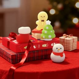 4pcs Magnetic Fridge Sticker Night Light Refrigerator Magnet Home Room Decoration Nightlight Xmas Birthday Gifts Box for Friends