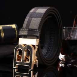High Quality Leather Belt Men Luxury Brand Designer fashion Canvas Belts for Men Strap Male Metal Automatic Buckle Belt