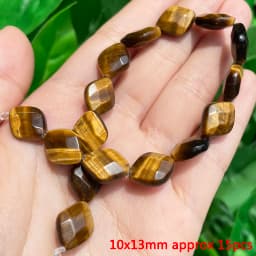 Various Styles Natural Yellow Tiger Eye Stone Beads Irregular Rondelle Column Spacer Bead for Jewelry DIY Making Bracelet Crafts
