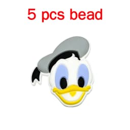 5pcs Silicone Cartoon Beads Pacifier Chain Baby DIY Care Nipple Chain Fittings