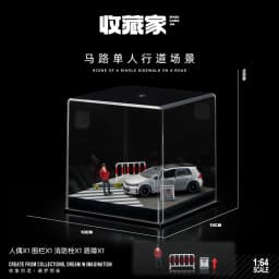 Collector 1/64 Car Model Parking Lot Small-scale Scene Acrylic Display Dust Cover Storage Box Friends Gifts Collect Ornaments