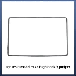 For Tesla Model YL/3 Highland/Y Juniper2024-2026 Silicone Screen Frame, Display Edge Body Cover, Central Control Bezel Protector