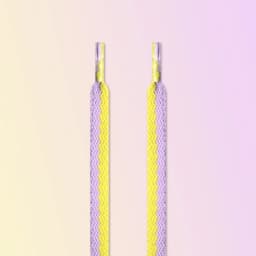 1 Pair Flat Color Stitching Shoelaces for Sneakers Macaron Hollow Woven Shoe Laces Rainbow Colorful Shoelace for Women Man