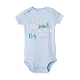 I May Be Amall But I'm One Big Wish Come Ture Baby Romper Newborn Bodysuit Short Sleeve Jumpsuit IVF Success NICU Baby Clothes