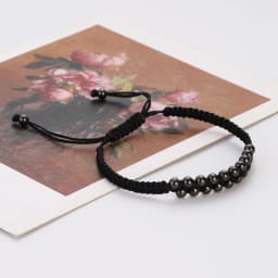 Classic Men Women Bracelet 4MM Copper Beaded Charm Bracelet Pulseira Adjustable Bracelet Fashion Jewelry Gift