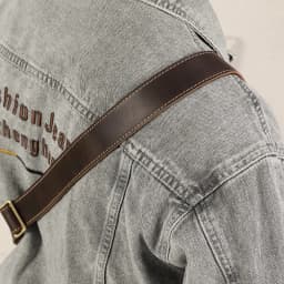 Unisex Black Real Cowhide Leather Bag Straps Shoulder Crossbody Adjustable Genuine Leather Shoulder Straps for Bag