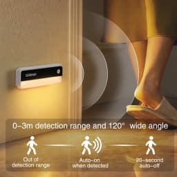 GGbingo Human Sensor Night Light Multi-light Type-C Charging LED Wall Light Cabinet Night Stairs Light