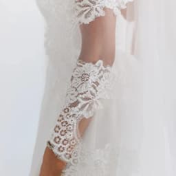 Elegant Cathedral Length Mantilla Wedding Veil Soft Lace Edge Single Tier Long Bridal Veil with Comb Wedding Accessories VP86
