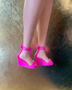 New styles toy shoes high heels flat foot shoes purple for your Tall and curvy BB dolls BBIAB1