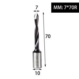 1pc Tungsten Carbide Alloy Gang Drill Bit Woodworking Through Hole Drill CNC Router Bit Resistant Dia.5-10mm Hole Making