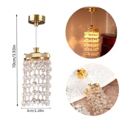 1:12 Scale Dollhouse Mini Table Lamp Modern Furniture Model Miniature Bedside Reading Lamp Toys Doll House Room Light Decor