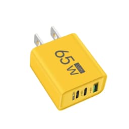 65W USB GaN Charger 3 in 1 PD Type C Fast Charging Mobile Phone Power Adapter For iPhone 15 Xiaomi Samsung Oneplus EU/US/KR Plug