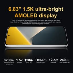 POCO X8 Global Version 5G Smartphone Snapdragon 6s Gen 4 8340mAh Battery 67W 6.83" 1.5K Display 50MP Camera NFC Cellphone