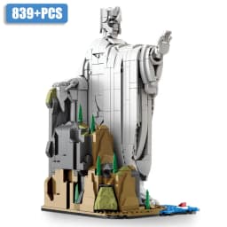 Creative MOC The Argonath Kit Pillar Of The kings Building Blocks Bricks Set MOC King Sculpture Model Toys For Boy Adult Gifts