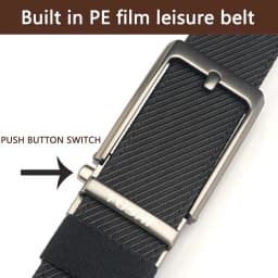 TUSHI Brand New 3.5 Wide Alloy Automatic Buckle Thickened Double-Layer Nylon Soft Mens Belt Versatile Casual Outdoor Pants Belt