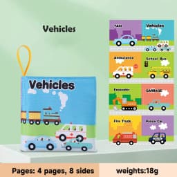 0-12Months Soft Baby Books 3D Touch Feel High Contrast Cloth Book Infant Early Learning Toy Toddlers Sensory Activity Cloth Book