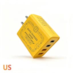240W GAN Mechanical Multi-Port Fast Charger Portable Travel Power Adapter EU US Plug Widely Compatible with Multiple Devices