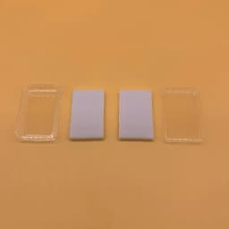 18Pcs Crystals Clear Display Cases With Soft Interior for Elegant Jewelry Storage and Retail Showcase