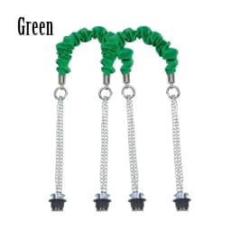 New 1 Pair Long OBag Leather Handles Strap Fold Pleat with Silvery Chain for OBag O Bag DIY Women Shoulder Handbags