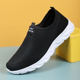 Plus Size 39- 47 Summer Men Half Slippers Lightweight Casual Shoes Outdoor Male Flat Slippers Anti-slip Mesh Slip on Loafers