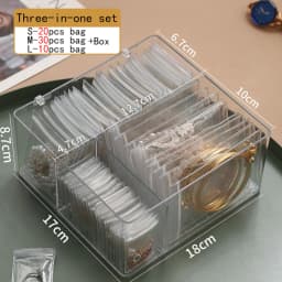 Drawer Organizer Self Sealing Plastic Jewelry Zip Lock Bags Reclosable Thick Transparent Ziplock Gift Packaging Storage Pouches