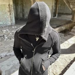 Men Dark Punk Classic Boxing Hoodie Suede Patchwork Sweatshirt Unisex Top Vintage Gothic