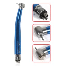 Dental High Speed 2/4Hole Clean Standard/Big Head Handpiece Push Button Air Turbine NSK Style Fit ISO Burs 1.6mm