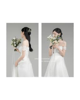 SPRAYING Off Shoulder Korea Wedding Dresses Strapless Organza A Line Bridal Gown Elegant Long Women Photo Shoot Customized 2025