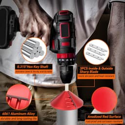 PVC Deburring Tool 2 in 1 Inner Outer CPVC ABS PP PE Pipe Chamfer Reamer Plumbing Tools Pipe Deburring Reamer