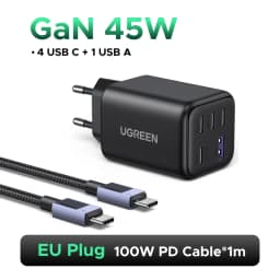 UGREEN 45W GaN Charger PD 3.0 UFSC PPS 5 Ports For iPhone 18 17 16 Pro Max Samsung S26 Xiaomi Tablet iPad Air USB C Fast Charger