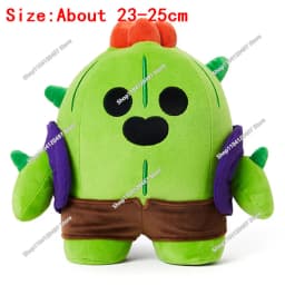 10cm-25cm Cartoon Cosplay Brawler Spike Plush Toy Cotton Pillow Dolls Cute Game Character Game Peripherals