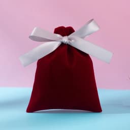 50Pcs Jewelry Thick Velvet Drawstring Bag Ribbon Bowknot Pouch Cosmetic Keychain Watch Bracelet Wedding Candy Sunglasses Storage