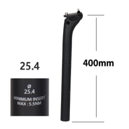 ELITAONE MTB Carbon Seat Post 20mm Offset 25.4-31.6mm Clamp 350-450mm Length Mountain/Road Bike Seatpost Lightweight Design