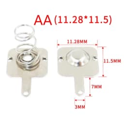 20PCS DIY Toy Remote Control Accessories Spring Sheet AA/AAA Contact Sheet Battery Box Positive And Negative Sheets