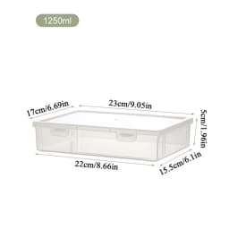 Plastic Storage Box For Office Large Capacity Transparent Paper Storage Case Desktop Storage Organization Document Box