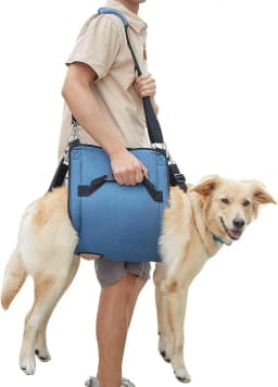 Pet Dog Carry Sling, Emergency Backpack Pet Legs Support & Rehabilitation Dog Lift Harness , for Dogs Joint Injuries,Arthritis