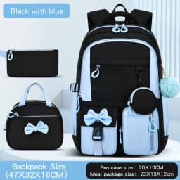 Children School Bags Set Large Capacity Schoolbag Lightweight School Backpack Kids Book Bag Waterproof Laptop Travel Droshipping