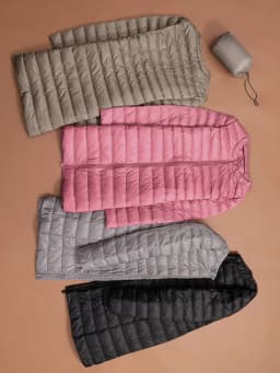 Lightweight Puffer Jaet Women's Mid-Length Autumn Winter New round Ne Long Korean Sle Coat No Collar Inner Trendy