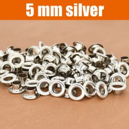 100sets 4mm Brass Eyelet with Washer Leather Craft Repair Grommet Round Eye Rings For Shoes Bag Clothing Leather Belt Hat