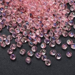 100pcs 5mm Water Drop Shape Glass Hanging Beads Colorful Czech Glass Seed Beads DIY Jewelry Making Beaded Bracelet Necklac