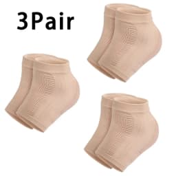 Mesh Gel Silicone Heel Socks Foot Cover Moisturizing Anti-wear Anti-dry Cracking Half Short Socks Heel Cover Pads Heel Protector