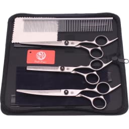 Dog Grooming Scissors Purple Dragon 6" 7" Stainless Pet Beauty Scissors Cutting Scissors Thinning Shears Curved Scissors Z3001