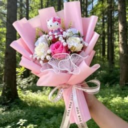 Artificial Flowers Creative Sanrio Hellokitty Bouquets Christmas Birthday Valentine Mother's Day Graduation Gifts