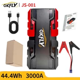 GKFLY Car Jump Starter 2000A/3000A Peak Power Bank 12V Car Booster Auto Emergency Starting Device Jump Start for Petrol Diesel